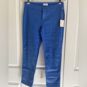 Lila Ryan Size 8p French Blue Trouser all over stretch Ankle -NWT - Petite